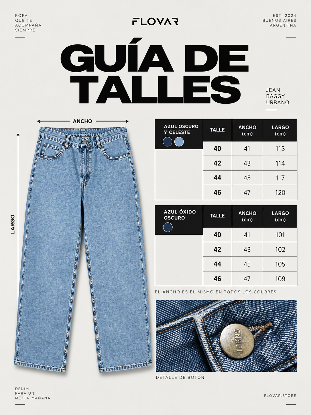 2x1 Jeans Baggy Oversize